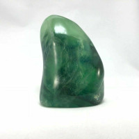 Polished Fluorite Freeform 82mm 181167 Green Blue Sculpture Decor