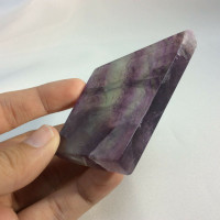 Beautiful Fluorite Slab 2.7oz 170615 Flurospar Purple Green Crystal Specimen