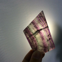 Beautiful Fluorite Slab 2.7oz 170615 Flurospar Purple Green Crystal Specimen