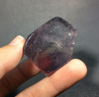 MeldedMind Polished Fluorite Specimen 1.69in Natural Purple Crystal 171151