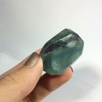 Polished Fluorite Crystal Specimen 170835 Palm Pocket Stone Piece