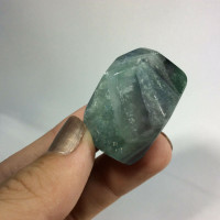 Polished Fluorite Crystal Specimen 170835 Palm Pocket Stone Piece