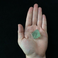 Rough Green Fluorite Cleavage Octahedron 32mm 160932 Fluorspar Crystal Specimen