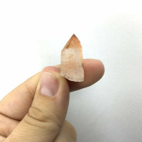 Natural Tangerine Hematite Quartz Crystal 180903-26mm  Minas Gerais Brazil