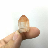 Natural Tangerine Hematite Quartz Crystal 180903-26mm  Minas Gerais Brazil