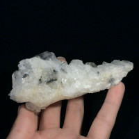 MeldedMind VERY FRAGILE Brookite & Quartz Specimen 4.22in Natural Crystal 180118