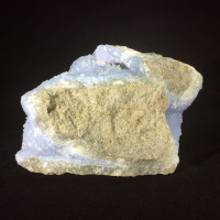 MeldedMind Blue Chalcedony with Druzy Specimen 4.80in Blue Crystal 180349