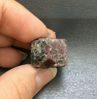 Natural Rough Ruby Specimen 161006 India Corundum Red Pink Mineral Crystal