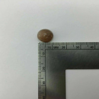 Small Sunstone Cabochon 10mm 180707 Oval Gemstone Jewelry Orange 