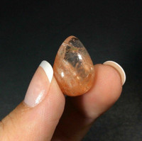Small Sunstone Cabochon 19mm 171006 Orange Pear Gemstone Jewelry 