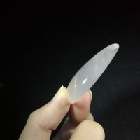 Polished Rose Quartz Teardrop Cabochon 170808 Artist Supply Pink Jewelry