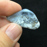 Dendritic Opal Cabochon 170801 Stone Black White Specimen Jewelry