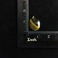 Teardrop Golden Tiger's Eye Stone Cabochon 170804 Brown Yellow Sheen Jewelry