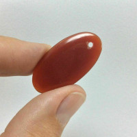 Carnelian Stone Pendant 180306 33mm Stone of Power Metaphysical Healing Crystal