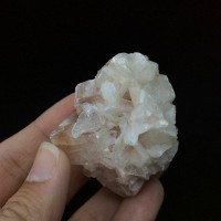 Stilbite on Calcite Specimen Inner Peace and Metal Focus Metaphysical