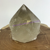 MeldedMind Polished Natural Point 3.30in 84mm Smoky Quartz Crystal Stone Decor