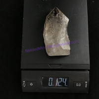 MeldedMind Polished Natural Point 4.29in 109mm Smoky Quartz Crystal Stone Decor