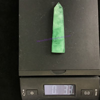 MeldedMind Green Fluorite 96mm 93g Crystal Stone Obelisk Point Wand