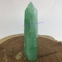 MeldedMind Green Fluorite 96mm 93g Crystal Stone Obelisk Point Wand