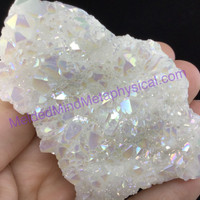 MeldedMind Titanium Coated Quartz Crystal Specimen 3.26in 83mm 5oz Metaphysical