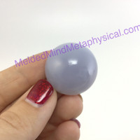 MeldedMind252 Blue Chalcedony Cabochon 30mm Artist Supply Jewelry Crystal