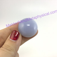 MeldedMind253 Blue Chalcedony Cabochon 29mm Artist Supply Jewelry Crystal