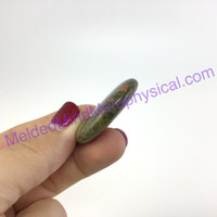 MeldedMind239 Unakite Smooth Worry Palm Stone 37mm Metaphysical Crystal