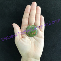 MeldedMind239 Unakite Smooth Worry Palm Stone 37mm Metaphysical Crystal