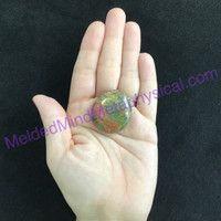 MeldedMind242 Unakite Smooth Worry Palm Stone 36mm Metaphysical Crystal