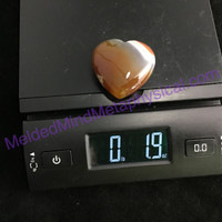 MeldedMind259 Banded Agate Puffed Heart 43mm Metaphysical Healing Crystal