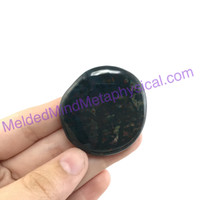 MeldedMind281 Bloodstone Palm Smooth Worry Stone 43mm Metaphysical Energy Crysta