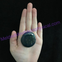 MeldedMind281 Bloodstone Palm Smooth Worry Stone 43mm Metaphysical Energy Crysta