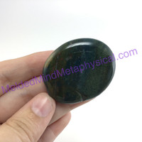 MeldedMind286 Bloodstone Palm Smooth Worry Stone 42mm Metaphysical Energy Crysta