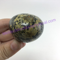 MeldedMind202 Ocean Jasper Palm Worry Smooth Mini Massage Stone 53mm Holistic En