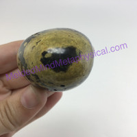 MeldedMind202 Ocean Jasper Palm Worry Smooth Mini Massage Stone 53mm Holistic En