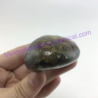 MeldedMind204 Ocean Jasper Palm Worry Smooth Mini Massage Stone 45mm Holistic En