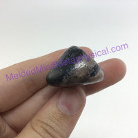 MeldedMind157 Chiastolite Pocket Stone 26mm Tumbled Specimen Metaphysical