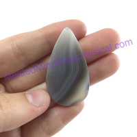 MeldedMind219 Botswana Agate Cabochon 1.65in 42mm Teardrop Jewelry Artist Supply