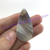 MeldedMind220 Botswana Agate Cabochon 1.61in 41mm Teardrop Jewelry Artist Supply