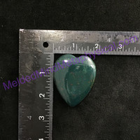 MeldedMind Bloodstone Heart Thumb Palm Smooth Worry 2.16in 55mm Metaphysical 306