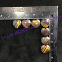 MeldedMind308 ONE(1) Small Tiger Iron Puffed Heart 28-29mm Love Metaphysical Ene