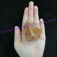 MeldedMind Honey Calcite Specimen 2.04in Pakistan Natural Honey Crystal 004