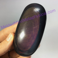 MeldedMind Rainbow Obsidian Palm Stone 3.50in 89mm Smooth Worry Metaphysical 088