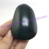 MeldedMind Rainbow Obsidian Palm Stone 2.79in 71mm Smooth Worry Metaphysical 090