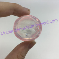 MeldedMind250 Aura Quartz Mushroom Aura Rose Crystal 40mm Fairy Garden