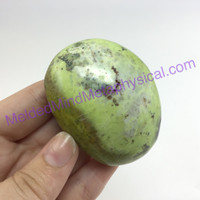 MeldedMind165 Green African Opal Pistachio Palm Smooth Stone 63mm Madagascar