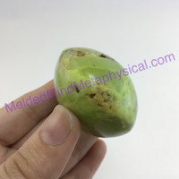 MeldedMind170 Green African Opal Pistachio Palm Smooth Stone 57mm Madagascar