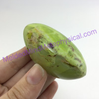 MeldedMind170 Green African Opal Pistachio Palm Smooth Stone 57mm Madagascar
