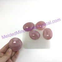 MeldedMind175 One (1) Rose Quartz Palm Stone Pink Crystal Worry Smooth Stone