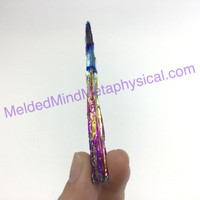 MeldedMind317 Rainbow Titanium Coated Kyanite Blade 82mm Holistic Mineral